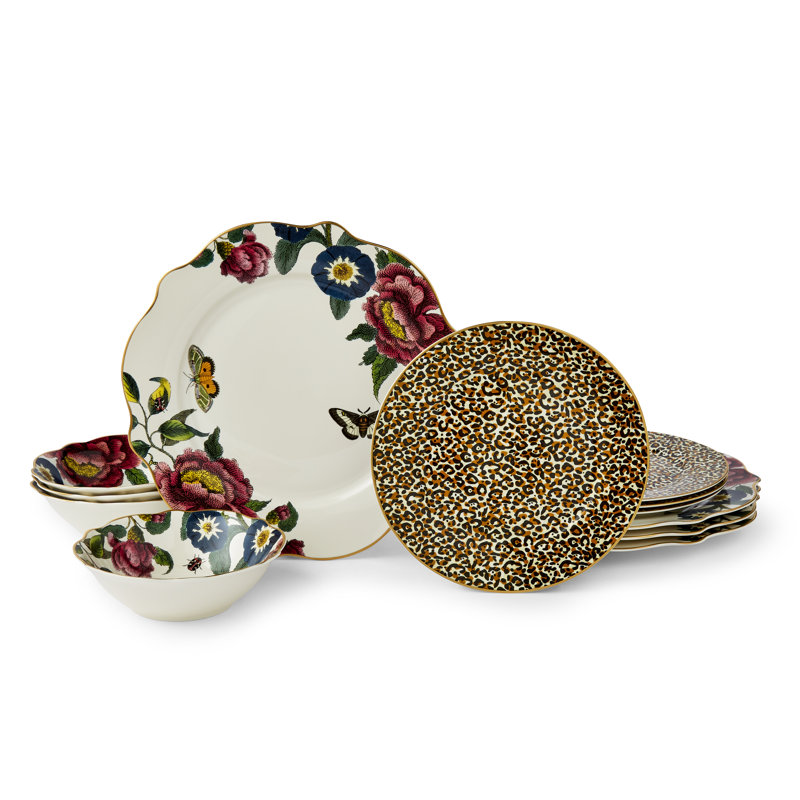 Creatures of Curiosity 12 Piece Dinnerware Set, Service for 4