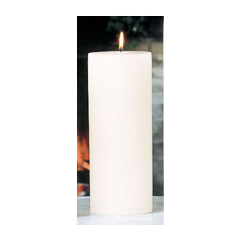 Unscented Pillar Candle, 4" x 8"