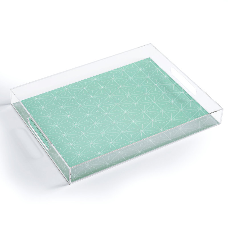 Plateau de repose-pieds en acrylique Hello Sayang Starburst, H 1 po x l 6 po x L 8 po