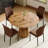 45'' Round Dining Table Set with Suede Upholstered Chairs, Modern Kitchen & Dining Room Set-171911342-171911344