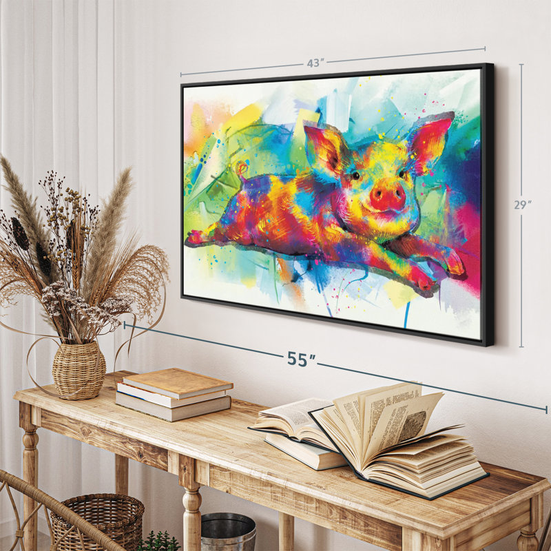 «Porcelet Paint Splash Wall Art», H 29 po x l 43 po
