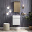 Kulbir 18 in. Single Sink Wall Mounted Bathroom Vanity with Top-1123186016