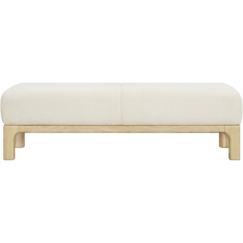 Becki Owens x Surya Bradly Bench, Natural, Beige