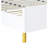 White High Gloss Finish Bed-114266160