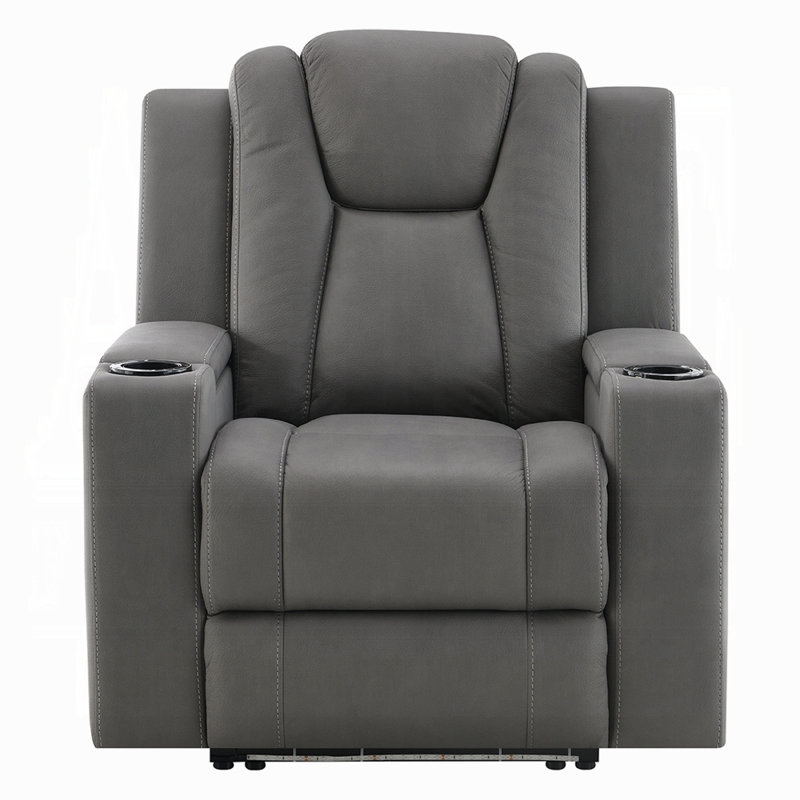 Fauteuil inclinable Leuco Power Motion avec porte-gobelet, commande, appui-tête DEL et électrique