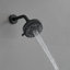 Robinet de baignoire et douche à poignée simple Spot Defence noir mat avec 8 réglages de jet - 1,8 gallons par minute (valve incluse)