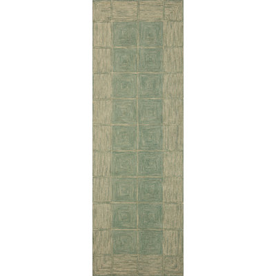 Chris Loves Julia x Loloi Francis Collection FRA-02 Green / Natural, Contemporary  Area Rug