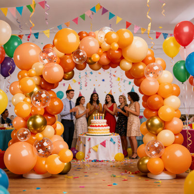 White Reusable Balloon Arch Stand Kit with Fillable Bases for Holiday Party Decor – Large White Shaped Arch (2.5×2.5m)