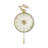 Copper shell round wall clock