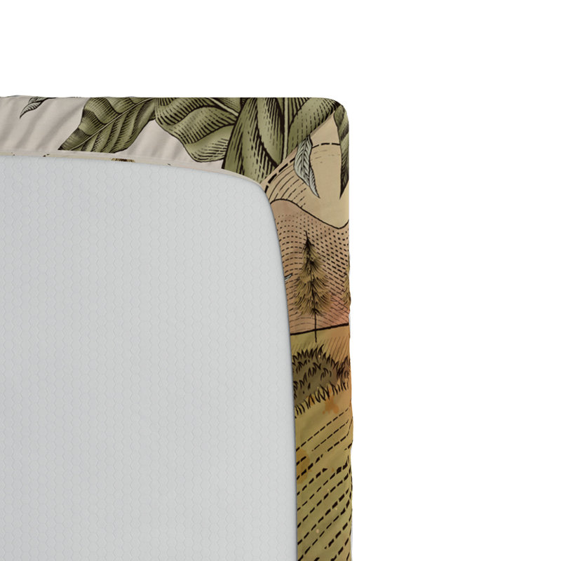 Microfiber Patterned Fitted Sheet, Full/Double Fitted Sheet