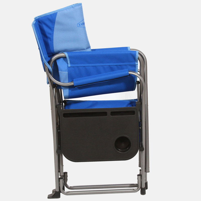 Chaise de réalisateur portable pliante, Bleu / bleu pâle
