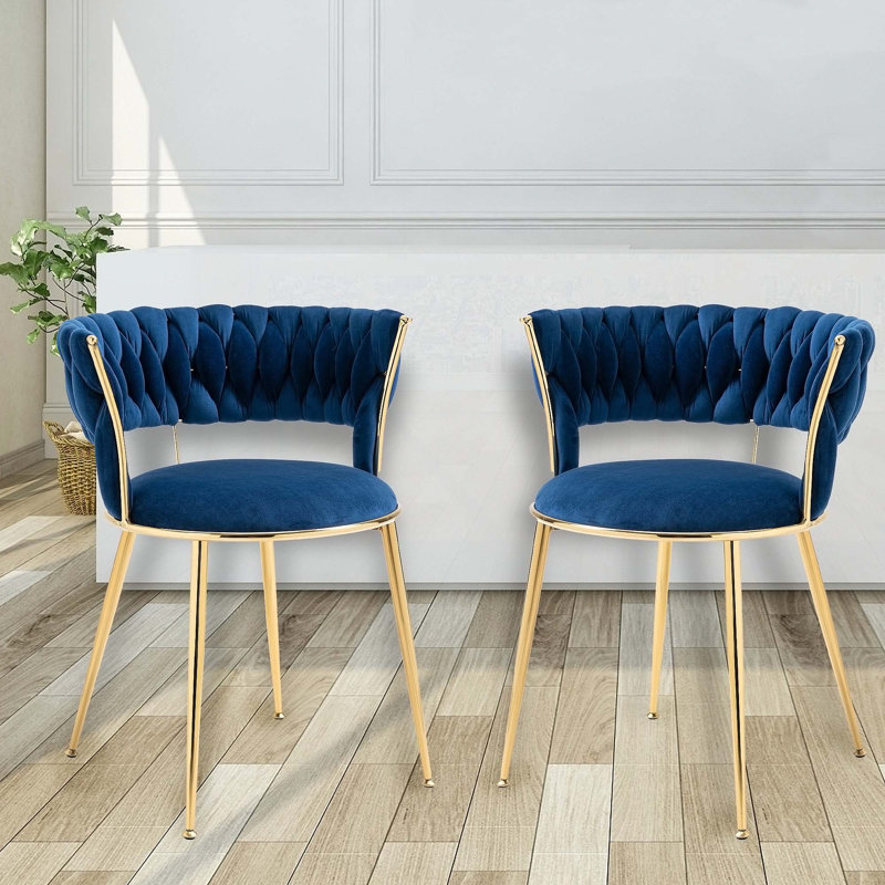 Ensemble de chaises de salle à manger rembourrées luxueuses pour espaces élégants