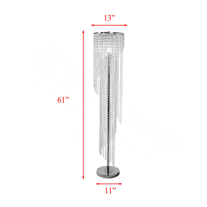 Lampe sur pied en cristal Elegant