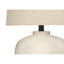 Lighting, H 25 po, lampe de table, résine crème, abat-jour beige, moderne