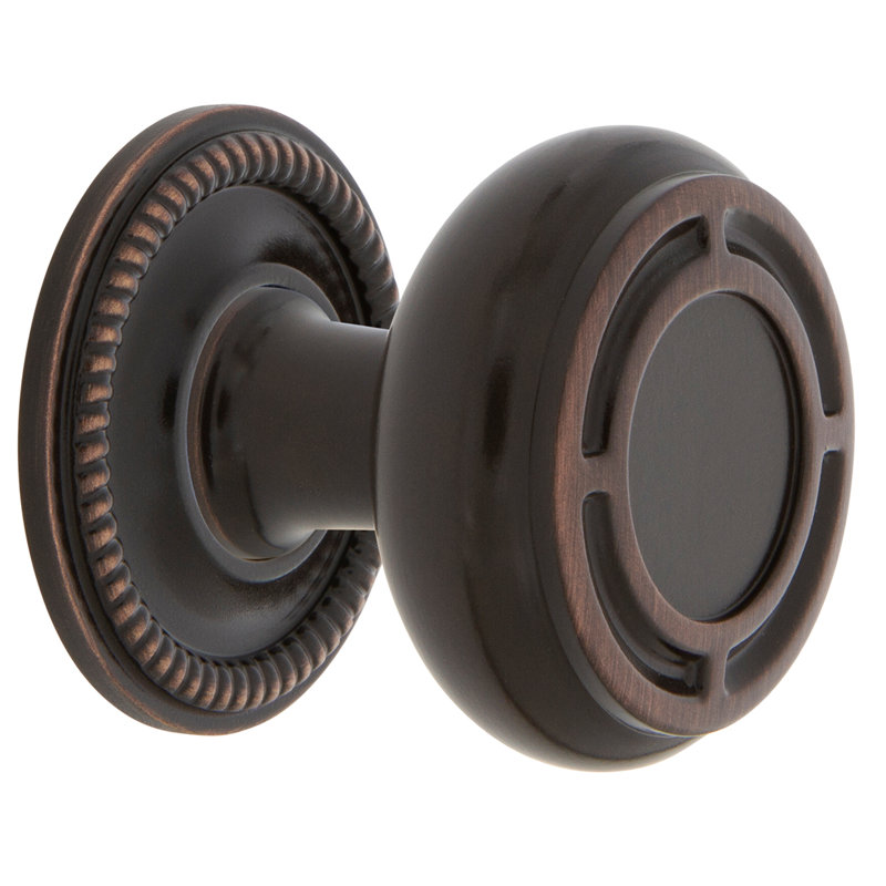 Mission 1 3/8" Diameter Round Knob, Timeless Bronze