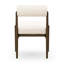 Chaise de salle à manger rembourrée en cuir véritable Nonie-1175678836
