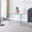 Table de bout en verre trempé transparent trempé, table de bout, table de bout transparente