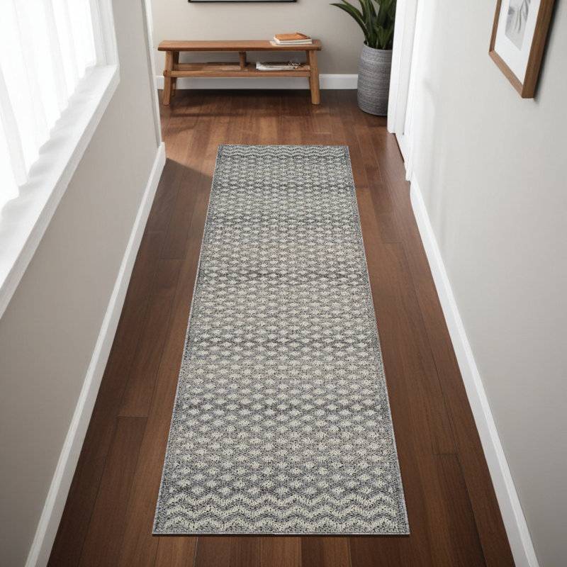 Tapis marocain gris et beige 8 pi