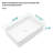 19.63"X13.69" White Ceramic Rectangular Vessel Bathroom Sink