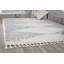 Tapis gris à poils longs Zaya Mason-40018661