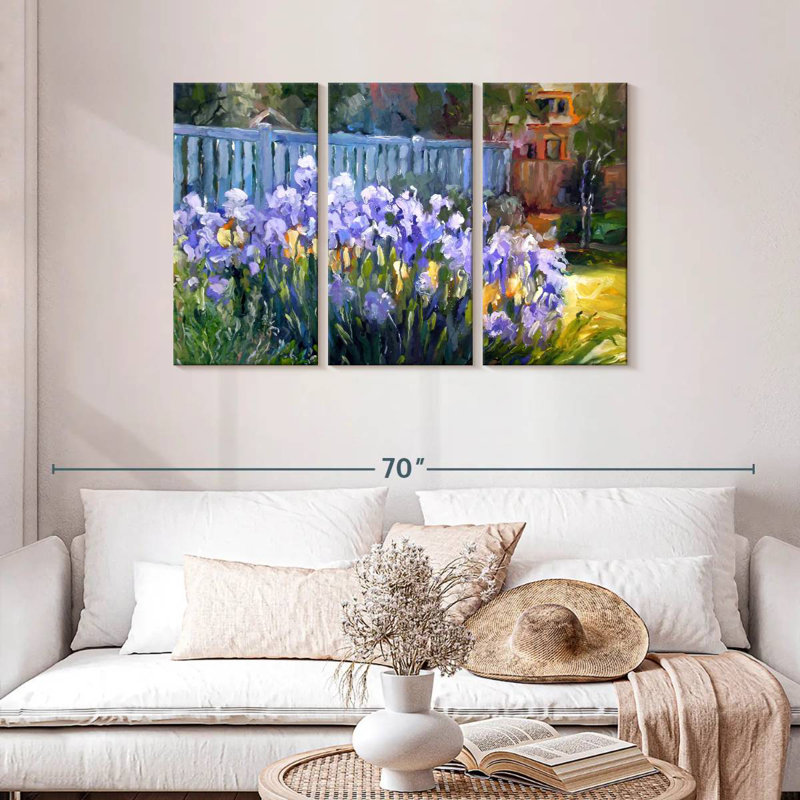 Harnek Iris Flowers, 28" H x 45" W