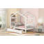 Lit simple en bois avec tiroirs