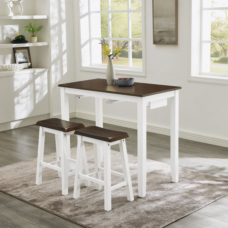 Ensemble de table de bar et chaises, ensemble de table de salle à manger 4 pièces pour salon, salle à manger