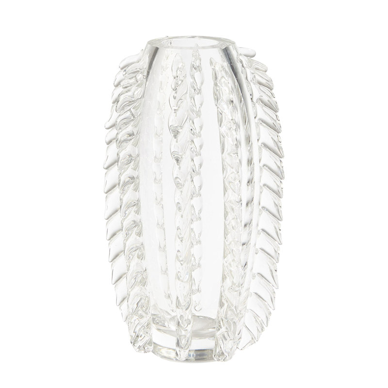 Vase à franges transparent