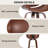 30" Mid-Century Modern Upholstered Swivel Barstool-362748745