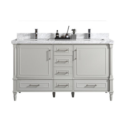 Ensemble de meuble-lavabo double 60 po Flavell