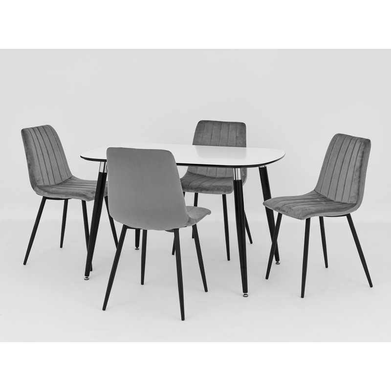4 - Person Dining Set, Grey