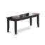 Ensemble de salle à manger 6 pièces comprenant une table rectangulaire en bois avec rallonge papillon, 4 chaises et un banc, 107 x 152 cm, noir-109975542-134728037
