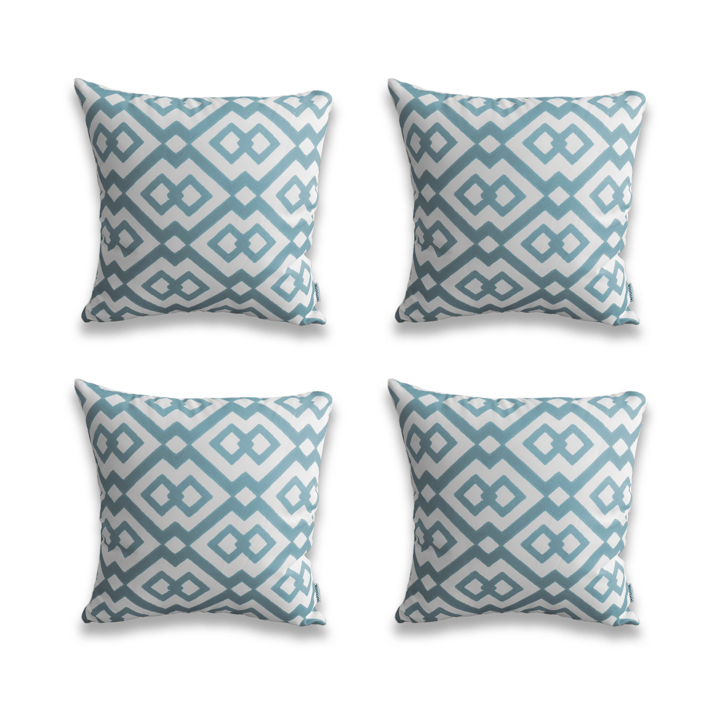 Printed top outdoor pillows