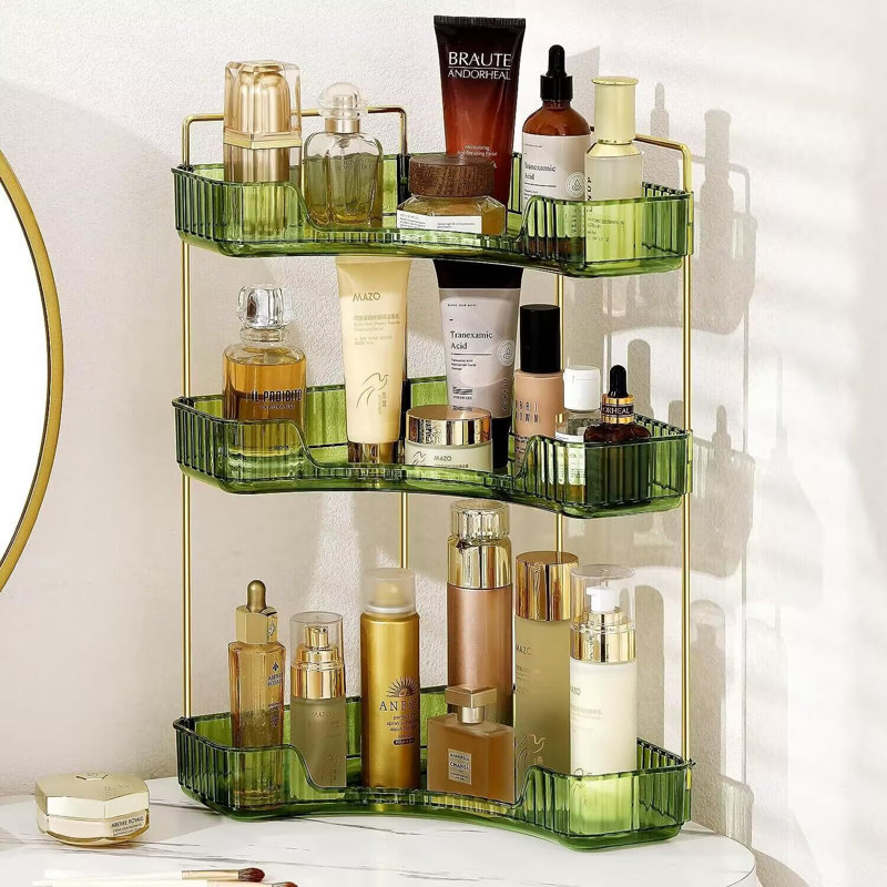Bellay Acrylic Makeup Organiser, Green