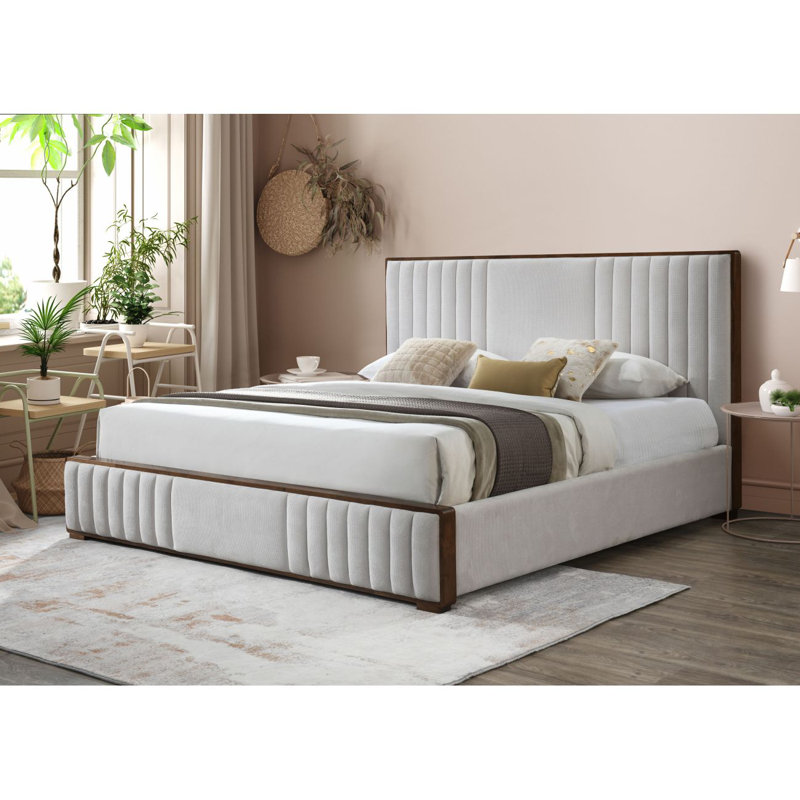 Upholstedred Bed Frame With Headboard