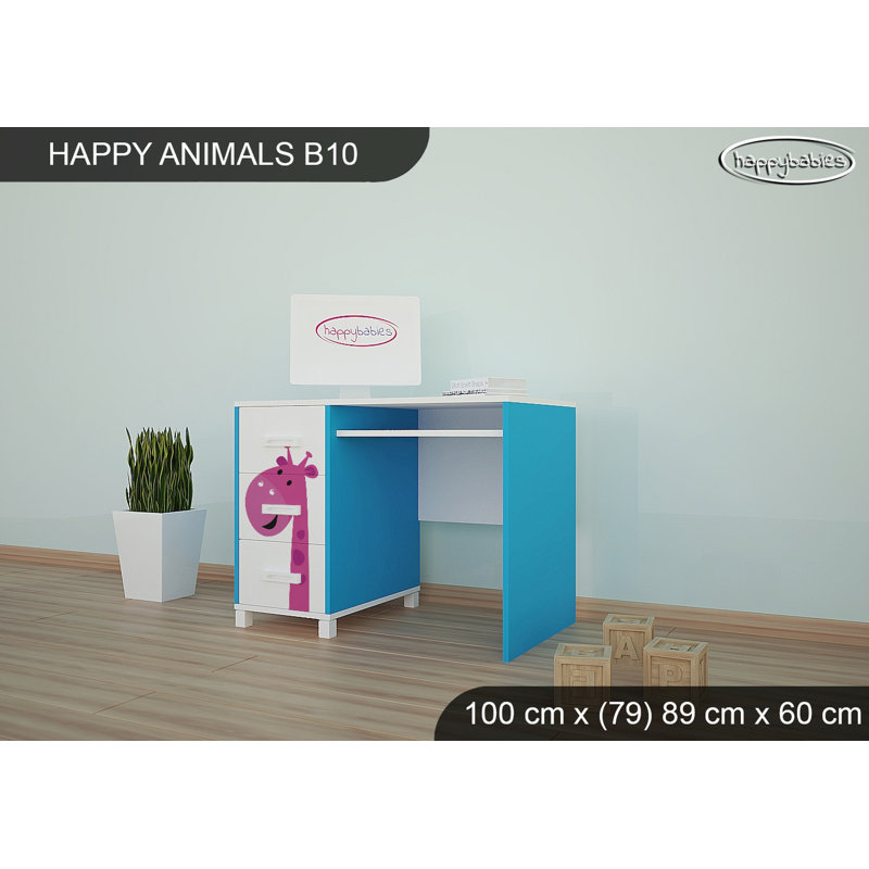 100cm Writing Desk, Blue