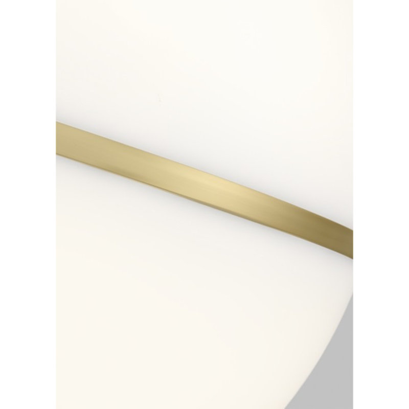 Hanea 1 - Light LED Pendant, Natural Brass, !8" H x 18" D x 18" W