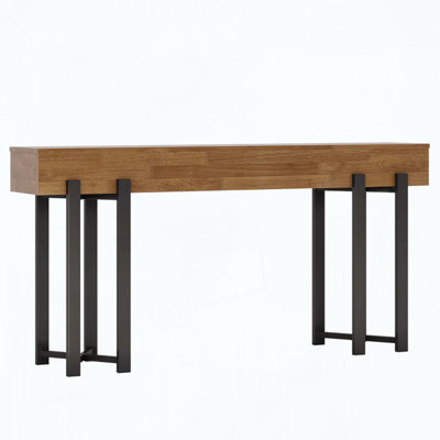 Industrial-Modern 63-Inch Console Table with Hairpin Legs