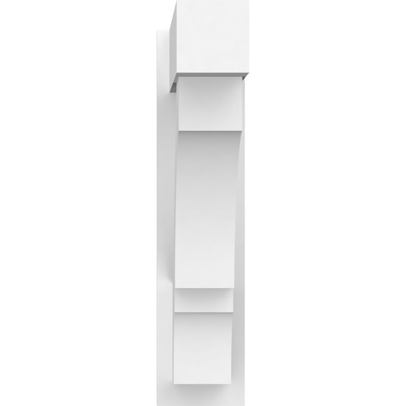 Balançoire balboa en PVC de qualité architecturale avec extrémités en bloc, L 7 po, H 12 po x P 12 po