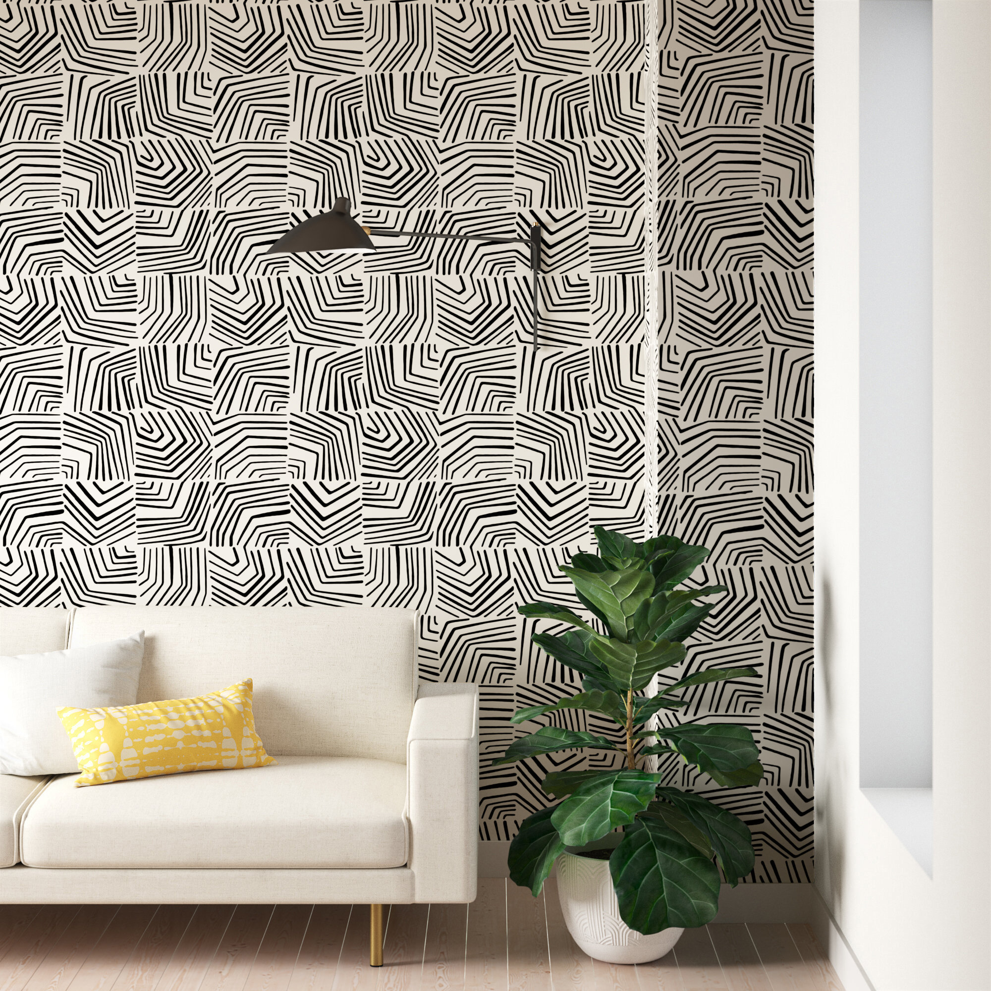 Contra Costa Abstract Wallpaper, Inkwell
