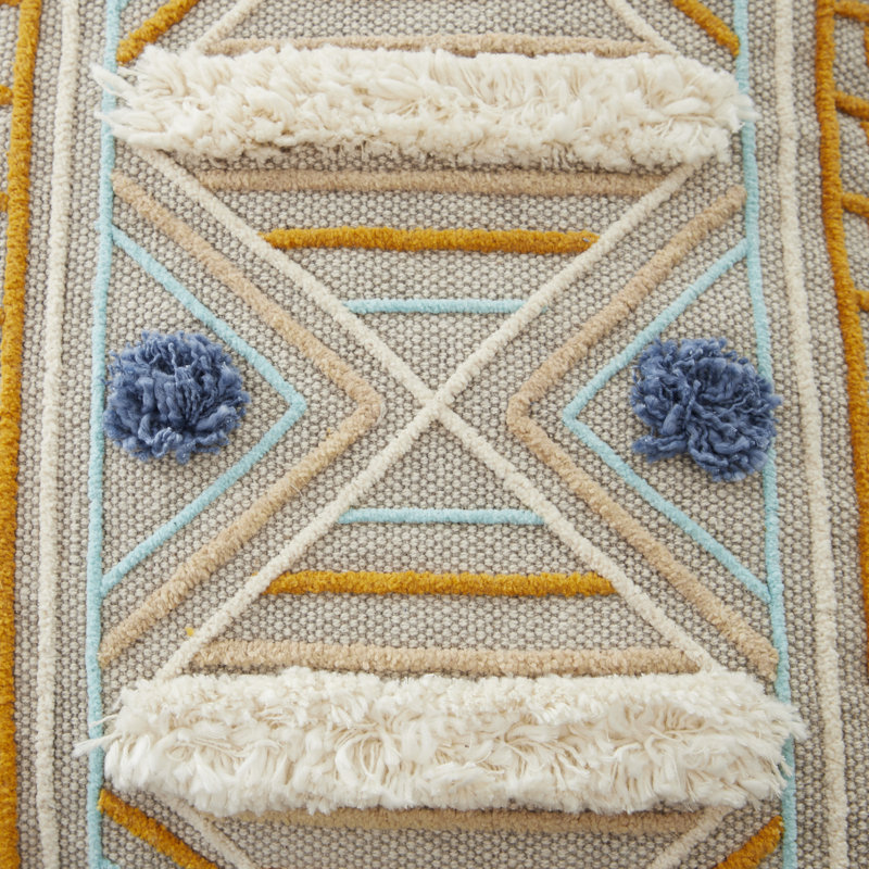 Fringed Chenille Throw Pillow, 28” x 28”