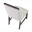 Ensemble de salle à manger à finition brune moderne 5 pièces Table ronde et 4 chaises d'appoint Beige rembourré Confortable Durable-339339151