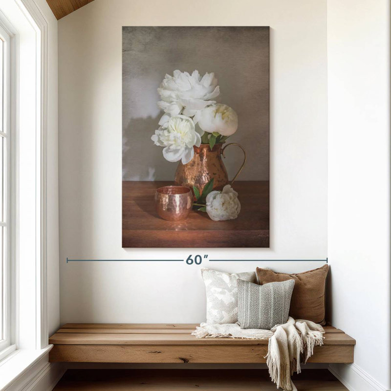 Harnek Vintage Peony Dreams III, H 51 po x l 34 po