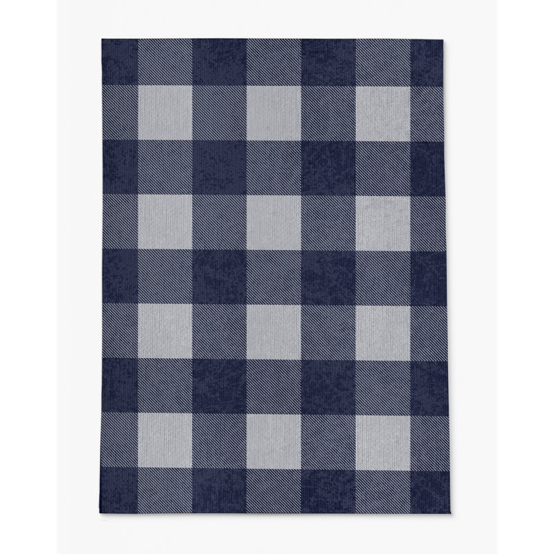Tapis de chaise rectangulaire Chico, L 48 po x L 72 po, Bleu marine