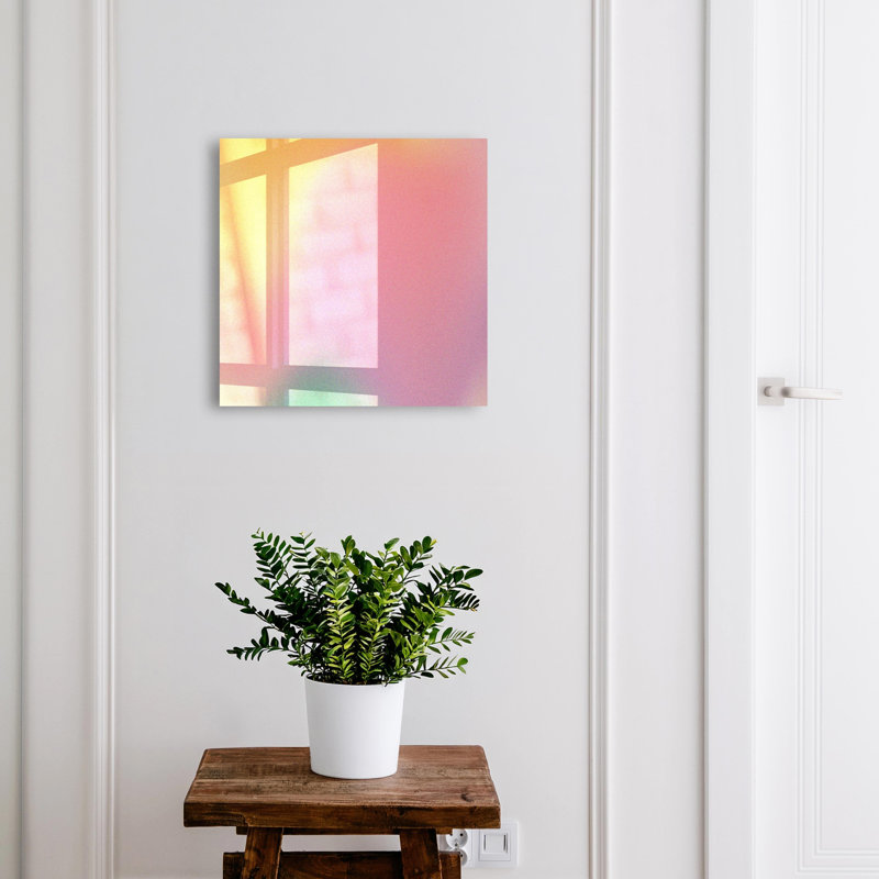 Key storage box, Opens to the left, 30x30x5, Black, Pastel gradient in vibrant colors, 