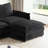 3-Seater L Shaped Couch Set with Movable Footrest and 3 cushions-1326483139