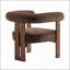 Chaise d'appoint moderne rembourrée avec accoudoirs ronds avec finition en velours pour un confort luxueux et un design élégant-537595524