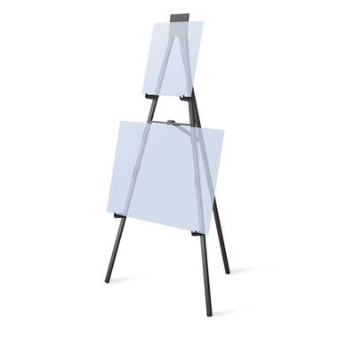 Folding Assemble Tripod Flip Chart Easel White Board Stand With