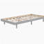 Base de lit plateforme flottante de conception moderne pour lit gris
