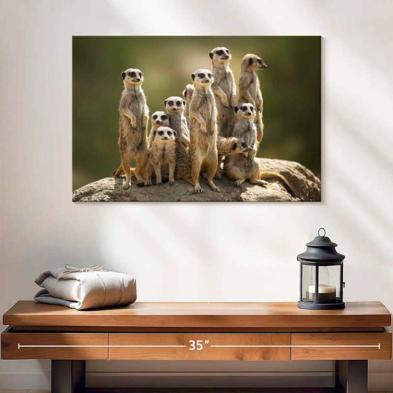 Meerkat Family, 30" H x 45" W
